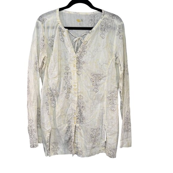 Mountain Hardwear Womens Size 12 Lightweight Button-Down Tunic Shirt - Picture 1 of 8